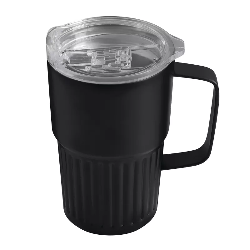 Próżniowy kubek 450 ml WAVE HOLD - czarny (56-0304709)