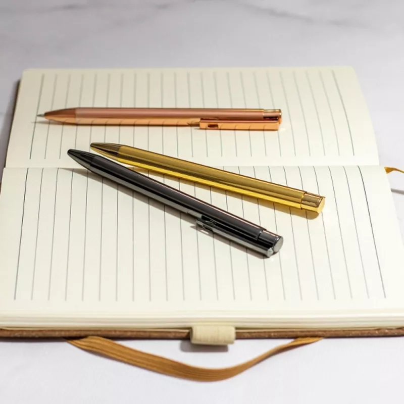 Długopis aluminiowy MELANIA - ciemnoszary (1261477)