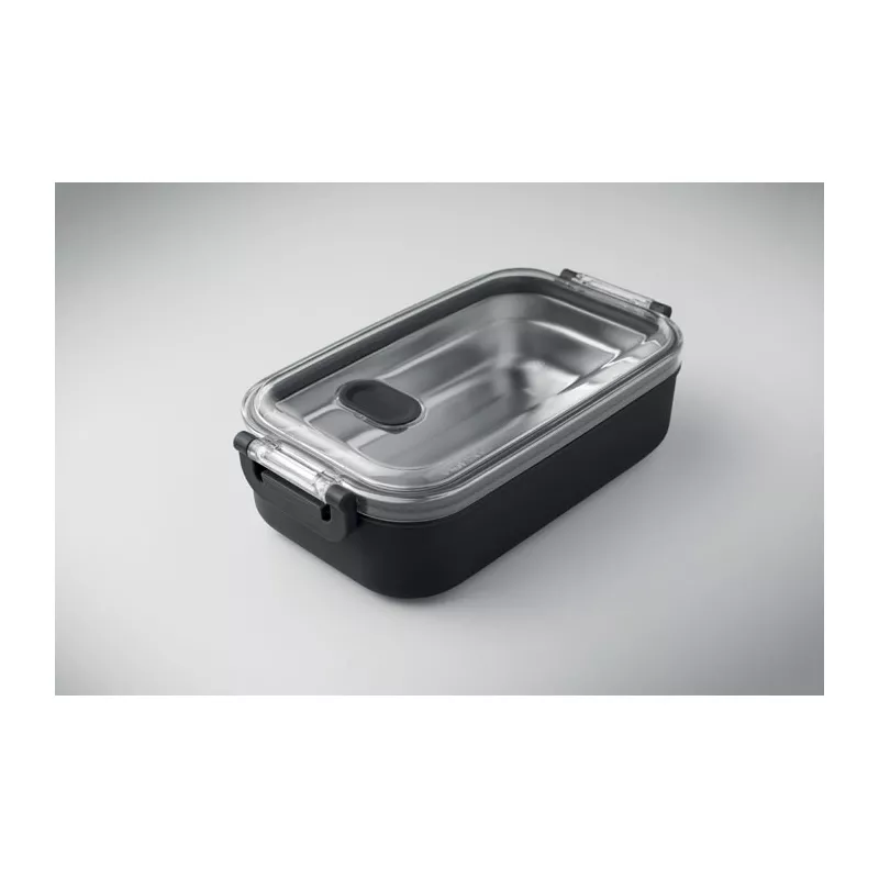 Lunchbox z PP ze stalowym wkładem 750 ml HOAGIE - Czarny (MO2770-03)
