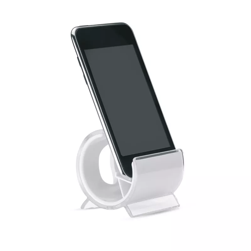 Podstawka na telefon plastikowa STANDIX - Bialy (MO7937-06)