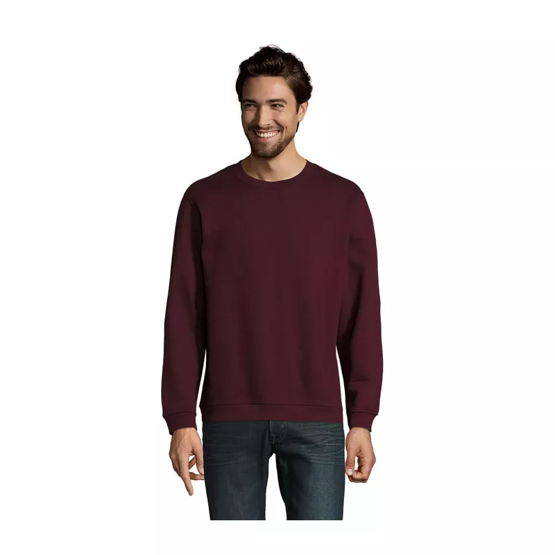 Bluza męska z okrągłym dekoltem 260 g/m² Sol's SPIDER - Oxblood (S01168-OX)