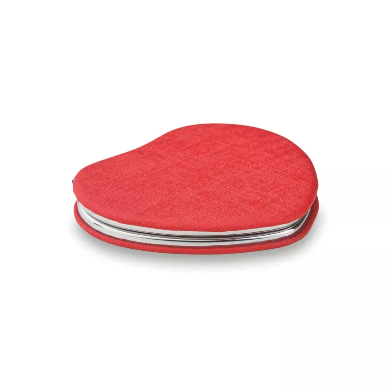 Lusterko podwójne w kształcie serca GLOW HEART - Czerwony (MO8980-05)