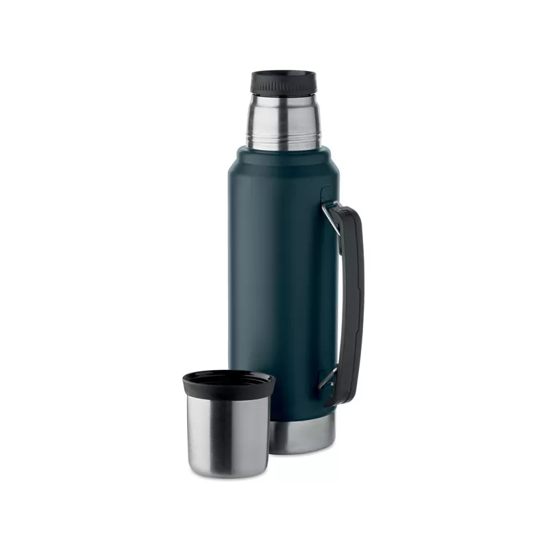 Termos stalowy z kubkiem 1000 ml NYIMA - Francuski Granat (MO2710-85)