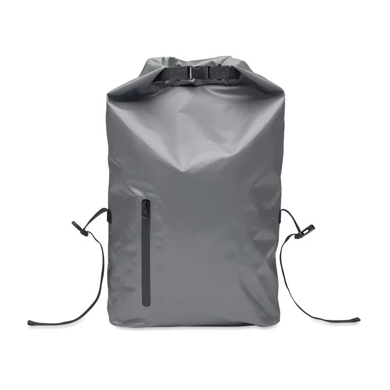 Plecak wodoodporny rolltop z RPET 25 l SCUBAROLL - Kamienny Szary (MO2181-15)