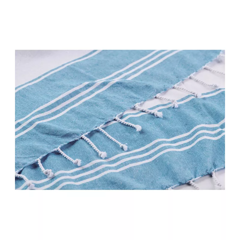 Torba plażowa z ręcznikiem hammam 180 g/m² HUMMUM - Turkusowy (MO2954-12)