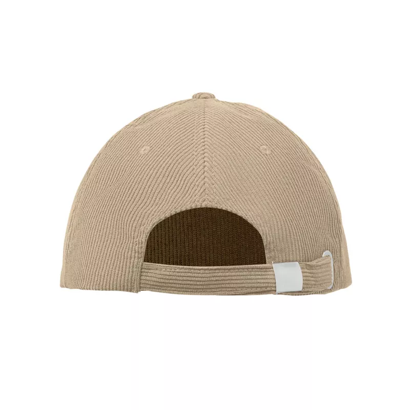 Czapka z daszkiem 5-panelowa sztruksowa 220 g/m² WALE - Bezowy (MO2879-13)