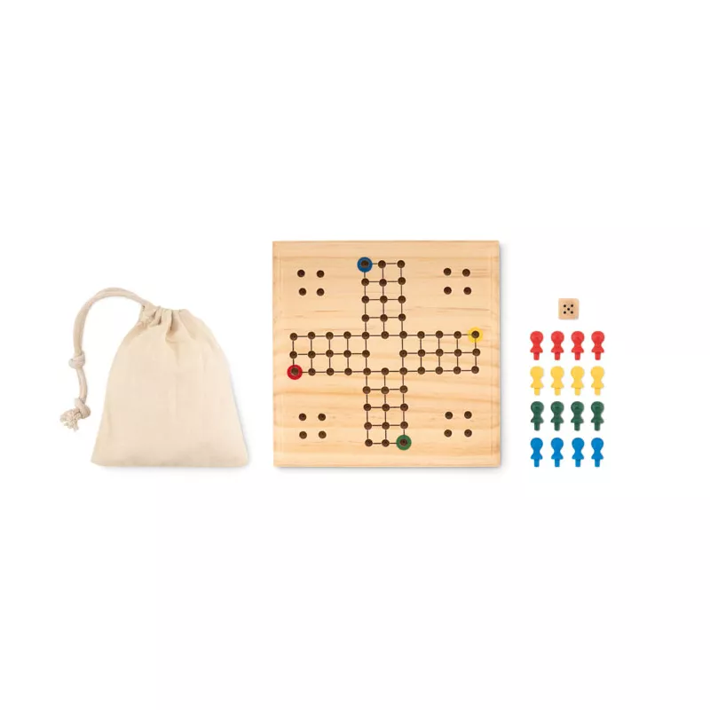 Gra planszowa chińczyk z drewna LUDO - Drewna (MO6110-40)