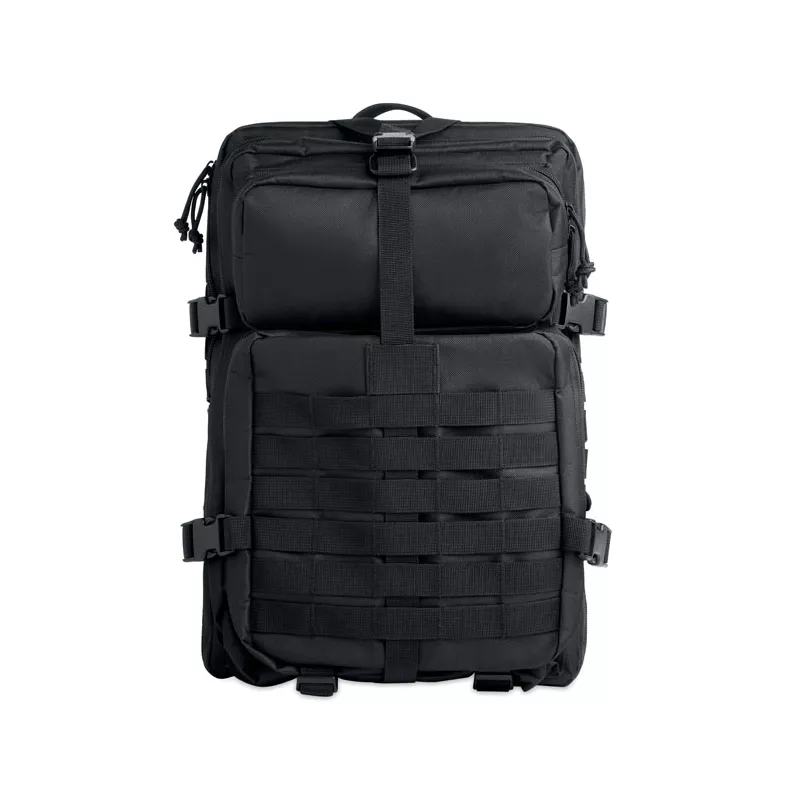 Plecak turystyczny z RPET 600D 50 l CARRYCONFI - Czarny (MO2970-03)
