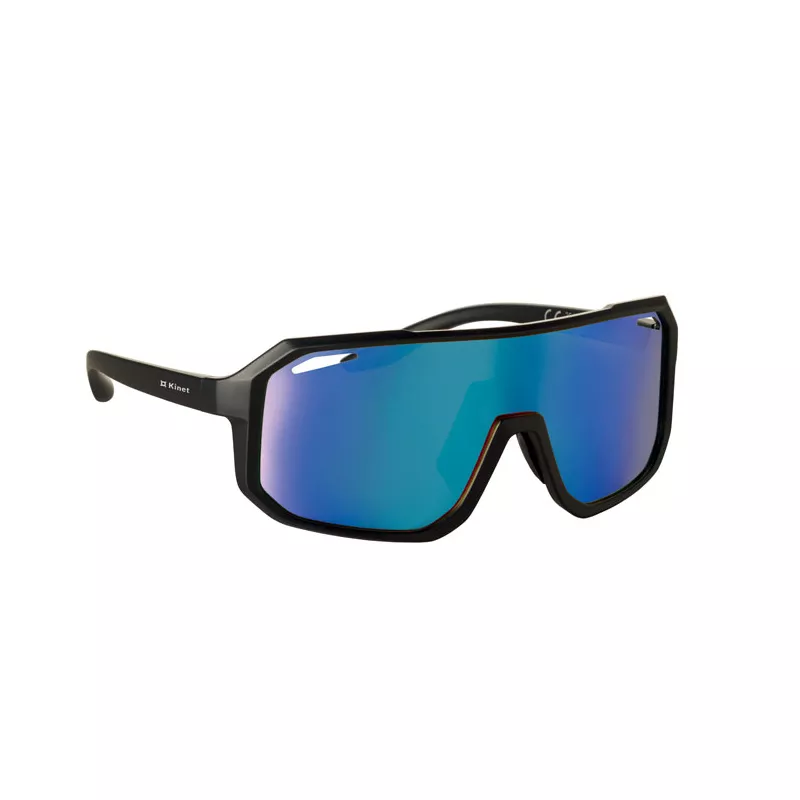 Okulary sportowe z lustrzanymi soczewkami UV400 FLASH - Niebieski (MO2816-04)
