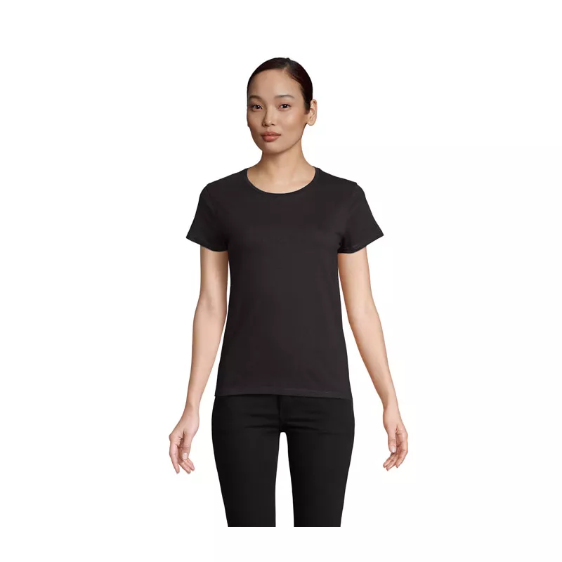 Koszulka damska 150 g/m² Sol's CRUSADER WOMEN - Deep Black (S03581-DB)