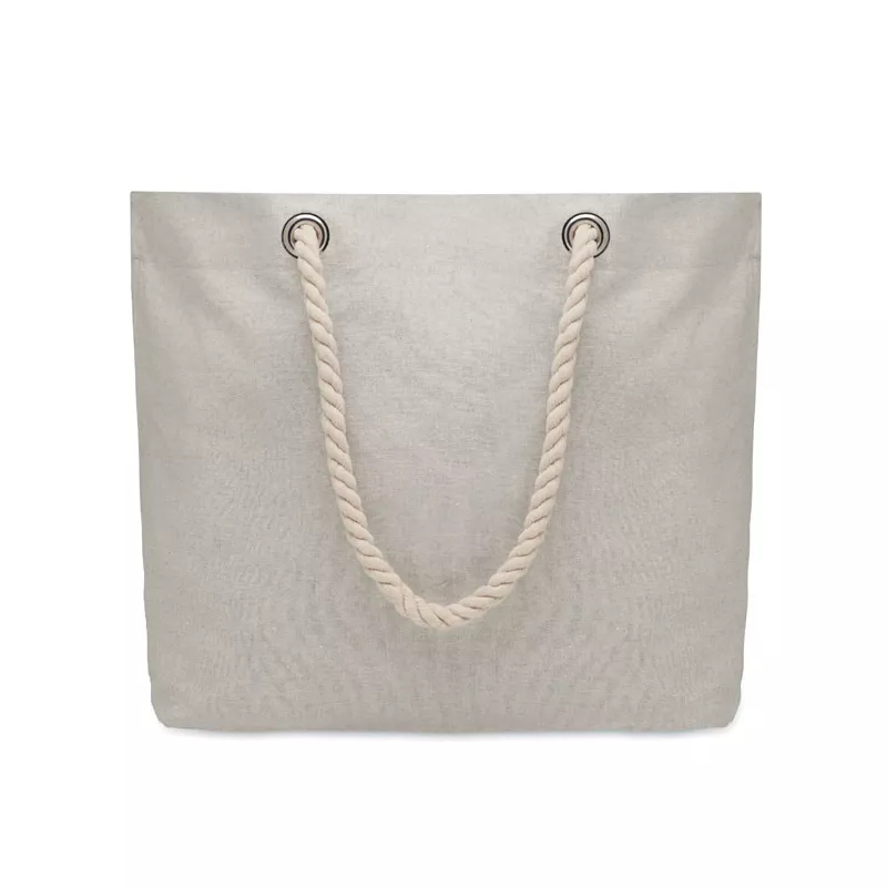 Torba plażowa z bawełny z recyklingu 220 g/m² MARE - Szary (MO2188-07)