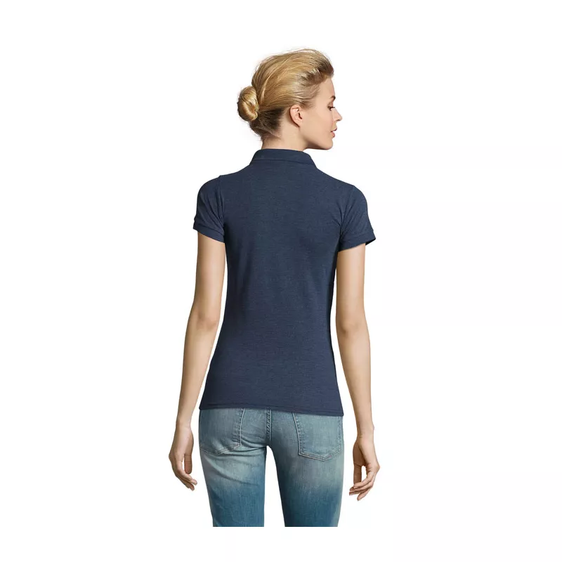 Polo damskie piqué 180 g/m² Sol's PERFECT WOMEN - Melanż Denim (S11347-HD)