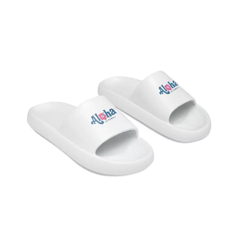 Klapki basenowe unisex z EVA rozmiar 40–41 EVASLIDE - Bialy (MO2897-06)