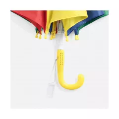 centered on the handle