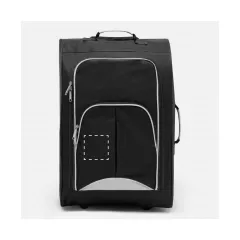centered on the left small front pocket