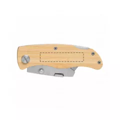 centered on the handle