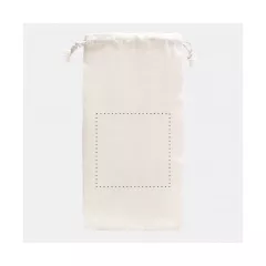 centered on the bag