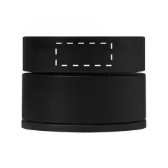 centered on back upper part