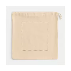 centered on the cotton bag