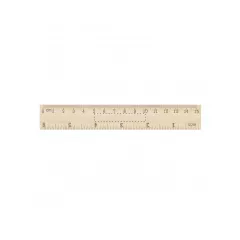 ruler centered on the front