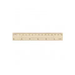 ruler centered on the front