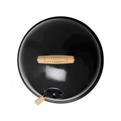 centered on the handle