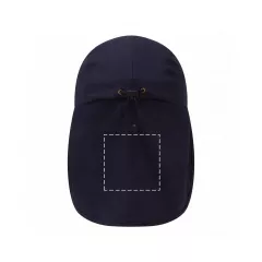 centered on the back side