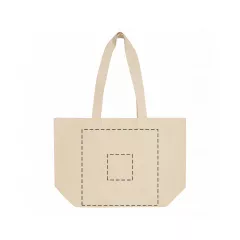 centered on the front side