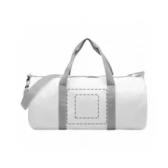 centered on back between straps