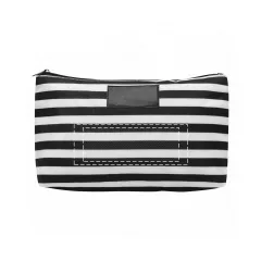 centered below the faux leather plate