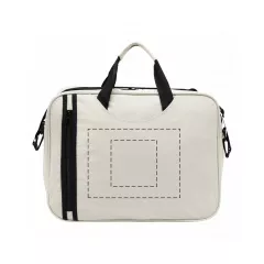 to the right of the zipper