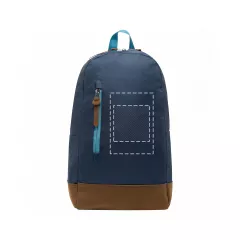 to the right of the zipper