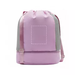 centered on the front side