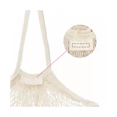 centered on the tag inside the net