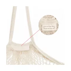 centered on the tag inside the net