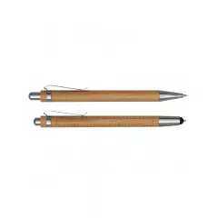 on the right side of the clip of the pen