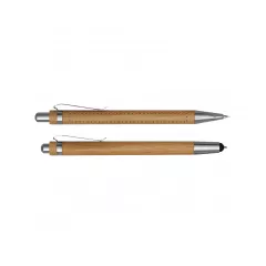 on the right side of the clip of the pencil