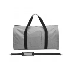 centered on front between straps