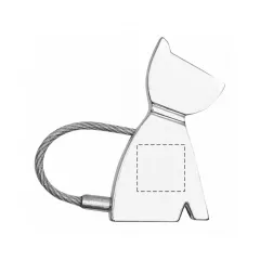 centered on the front side