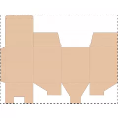 Niestandardowe pudełko z tektury falistej kraft