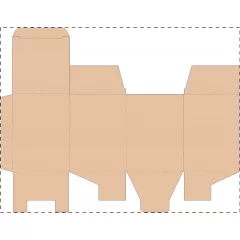 Niestandardowe pudełko z tektury falistej kraft