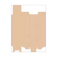 Niestandardowe pudełko z tektury falistej kraft