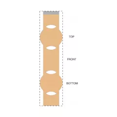 Niestandardowa papierowa opaska kraft