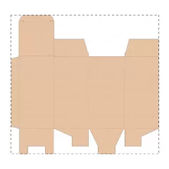 Niestandardowe pudełko z tektury falistej kraft