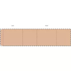 Niestandardowa papierowa opaska kraft