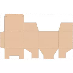 Niestandardowe pudełko z tektury falistej kraft