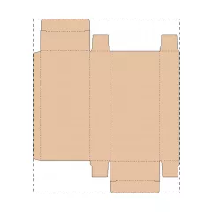 Niestandardowe pudełko z tektury falistej kraft