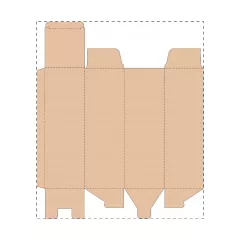 Niestandardowe pudełko z tektury falistej kraft