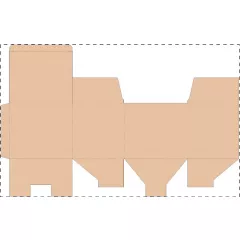 Niestandardowe pudełko z tektury falistej kraft