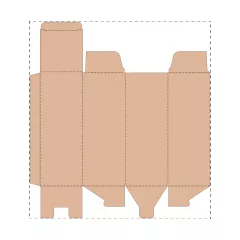 Niestandardowe pudełko z tektury falistej kraft